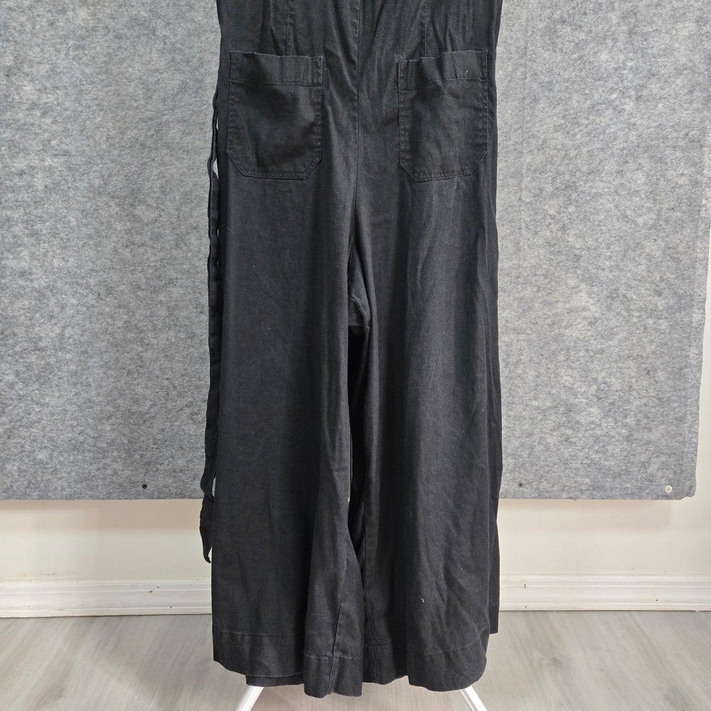 Maeve Women Black Utility Wrap Wide Leg Jumpsuit 18W - Picture 3 of 10